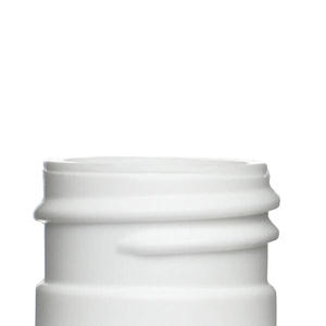 8OZ WHITE ROYALTY ROUND HDPE PLASTIC BOTTLE - 24-410-detail image