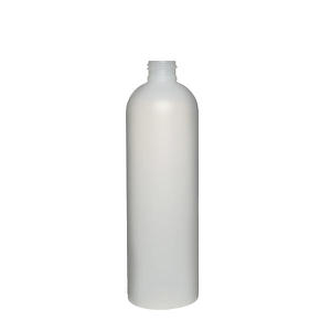 12OZ NATURAL ROYALTY ROUND HDPE PLASTIC BOTTLE - 24-410-detail image