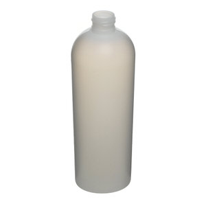 17OZ NATURAL ROYALTY  ROUND HDPE PLASTIC BOTTLE - 24-410