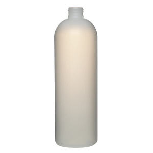 17OZ NATURAL ROYALTY  ROUND HDPE PLASTIC BOTTLE - 24-410-detail image