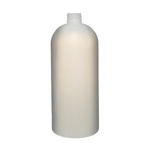 32OZ NATURAL ROYALTY ROUND HDPE PLASTIC BOTTLE - 24-410-detail image