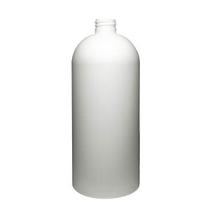 32OZ WHITE ROYALTY ROUND HDPE PLASTIC BOTTLE - 24-410-detail image