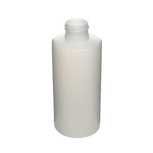 5OZ NATURAL SLEEK CYLINDER ROUND HDPE PLASTIC BOTTLE - 24-410