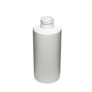 5OZ WHITE SLEEK CYLINDER ROUND HDPE PLASTIC BOTTLE - 24-410