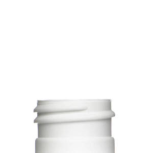 5OZ WHITE SLEEK CYLINDER ROUND HDPE PLASTIC BOTTLE - 24-410-detail image