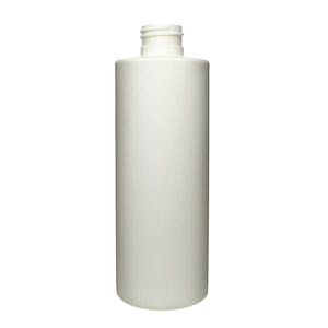 8OZ WHITE SLEEK CYLINDER ROUND HDPE PLASTIC BOTTLE - 24-410-detail image