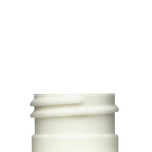 8OZ WHITE SLEEK CYLINDER ROUND HDPE PLASTIC BOTTLE - 24-410-detail image