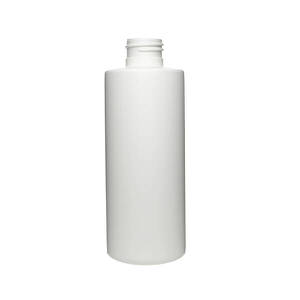 6OZ WHITE SLEEK CYLINDER ROUND HDPE PLASTIC BOTTLE - 24-410-detail image