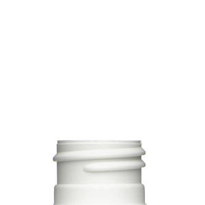 6OZ WHITE SLEEK CYLINDER ROUND HDPE PLASTIC BOTTLE - 24-410-detail image