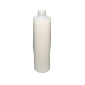 9OZ NATURAL SLEEK CYLINDER ROUND HDPE PLASTIC BOTTLE - 24-410