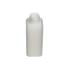 2OZ NATURAL BEVELED SQUARE HDPE PLASTIC BOTTLE - 20-410