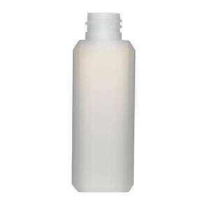 2OZ NATURAL BEVELED SQUARE HDPE PLASTIC BOTTLE - 20-410-detail image