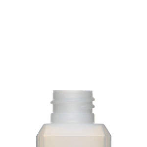 2OZ NATURAL BEVELED SQUARE HDPE PLASTIC BOTTLE - 20-410-detail image