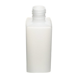 8OZ NATURAL OBLONG SQUARE HDPE PLASTIC BOTTLE - 28-415