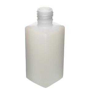 8OZ NATURAL OBLONG SQUARE HDPE PLASTIC BOTTLE - 28-415-detail image