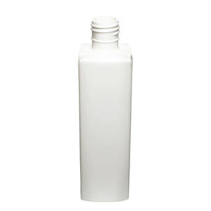 12OZ WHITE OBLONG SQUARE HDPE PLASTIC BOTTLE - 28-415