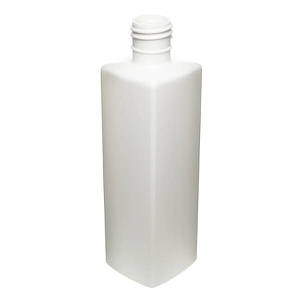 12OZ WHITE OBLONG SQUARE HDPE PLASTIC BOTTLE - 28-415-detail image