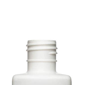 12OZ WHITE OBLONG SQUARE HDPE PLASTIC BOTTLE - 28-415-detail image