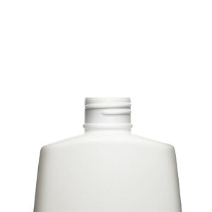 6OZ WHITE TAPERED OVAL HDPE PLASTIC BOTTLE - 24-410-detail image