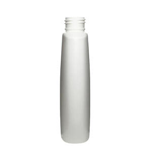 6OZ WHITE TAPERED OVAL HDPE PLASTIC BOTTLE - 24-410-detail image