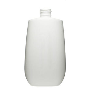 8OZ WHITE TAPERED OVAL HDPE PLASTIC BOTTLE - 24-410-detail image