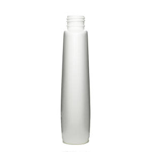 8OZ WHITE TAPERED OVAL HDPE PLASTIC BOTTLE - 24-410-detail image