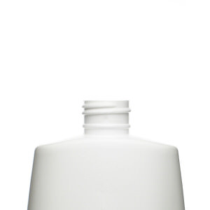 8OZ WHITE TAPERED OVAL HDPE PLASTIC BOTTLE - 24-410-detail image