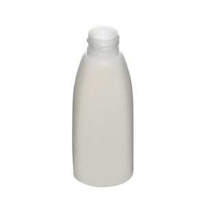 2OZ NATURAL TEARDROP OVAL HDPE PLASTIC BOTTLE - 20-410