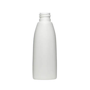 2OZ WHITE TEARDROP OVAL HDPE PLASTIC BOTTLE - 20-410-detail image