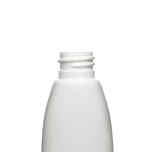 2OZ WHITE TEARDROP OVAL HDPE PLASTIC BOTTLE - 20-410-detail image