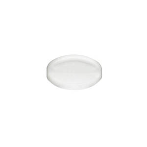 2OZ WHITE TEARDROP OVAL HDPE PLASTIC BOTTLE - 20-410-detail image