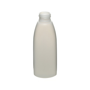 4OZ NATURAL TEARDROP OVAL HDPE PLASTIC BOTTLE - 24-410