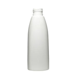 4OZ WHITE TEARDROP OVAL HDPE PLASTIC BOTTLE - 24-410-detail image