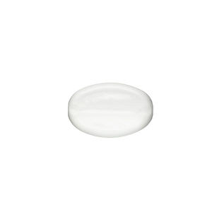 4OZ WHITE TEARDROP OVAL HDPE PLASTIC BOTTLE - 24-410-detail image