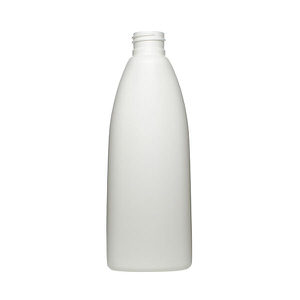 6OZ WHITE TEARDROP OVAL HDPE PLASTIC BOTTLE - 24-410-detail image