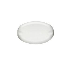 6OZ WHITE TEARDROP OVAL HDPE PLASTIC BOTTLE - 24-410-detail image