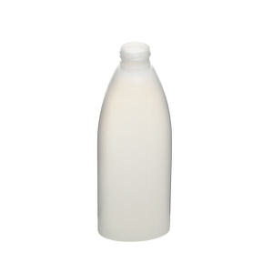 8OZ NATURAL TEARDROP OVAL HDPE PLASTIC BOTTLE - 24-410