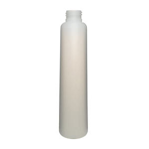 8OZ NATURAL TEARDROP OVAL HDPE PLASTIC BOTTLE - 24-410-detail image