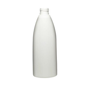 8OZ WHITE TEARDROP OVAL HDPE PLASTIC BOTTLE - 24-410-detail image