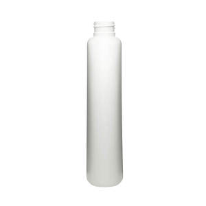 8OZ WHITE TEARDROP OVAL HDPE PLASTIC BOTTLE - 24-410-detail image