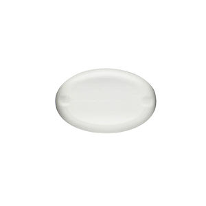 8OZ WHITE TEARDROP OVAL HDPE PLASTIC BOTTLE - 24-410-detail image