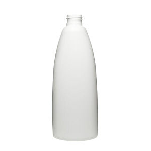 10OZ WHTE TEARDROP OVAL HDPE PLASTIC BOTTLE - 24-410-detail image