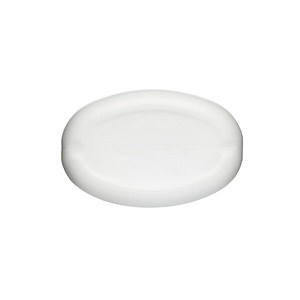 10OZ WHTE TEARDROP OVAL HDPE PLASTIC BOTTLE - 24-410-detail image