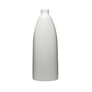 12OZ WHITE TEARDROP OVAL HDPE PLASTIC BOTTLE - 24-410-detail image