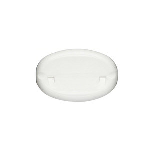 12OZ WHITE TEARDROP OVAL HDPE PLASTIC BOTTLE - 24-410-detail image