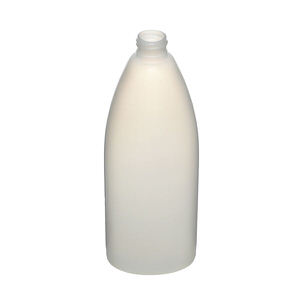 16OZ NATURAL TEARDROP OVAL HDPE PLASTIC BOTTLE - 24-410