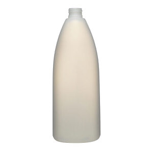 16OZ NATURAL TEARDROP OVAL HDPE PLASTIC BOTTLE - 24-410-detail image