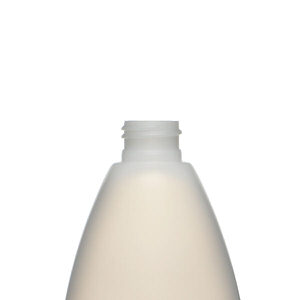 16OZ NATURAL TEARDROP OVAL HDPE PLASTIC BOTTLE - 24-410-detail image