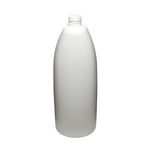 32OZ WHITE TEARDROP OVAL HDPE PLASTIC BOTTLE - 28-410