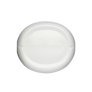 32OZ WHITE TEARDROP OVAL HDPE PLASTIC BOTTLE - 28-410-detail image